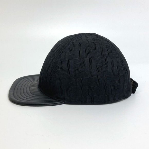 Authentic FENDI FZQ770 Zucca hat cap polyamide Black - Picture 3 of 10